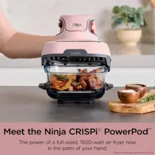 Ninja FN101PK Crispi Air Fryer Portable 4 en 1 Verre