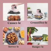 Ninja FN101PK Crispi Air Fryer Portable 4 en 1 Verre