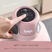 Ninja FN101PK Crispi Air Fryer Portable 4 en 1 Verre