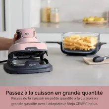 Ninja FN101PK Crispi Air Fryer Portable 4 en 1 Verre