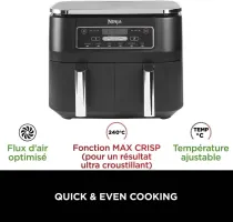 AIFRYER NINJA Foodi Dual Zone Capacité 7.6L AF300EU