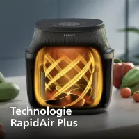 Airfryer Philips - Friteuse sans huile Noir 7.2L na240/00