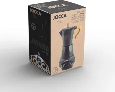 Jocca Cafetière Italienne Électrique Nature Line 6 Tasses