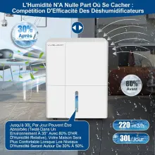 Déshumidificateur VALBERG 30L/H